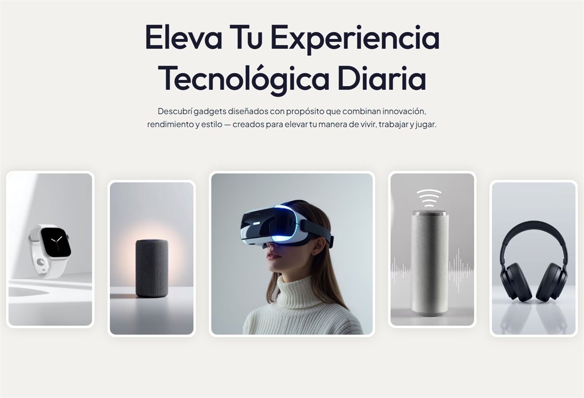 Vista de la tienda virtual Cubo